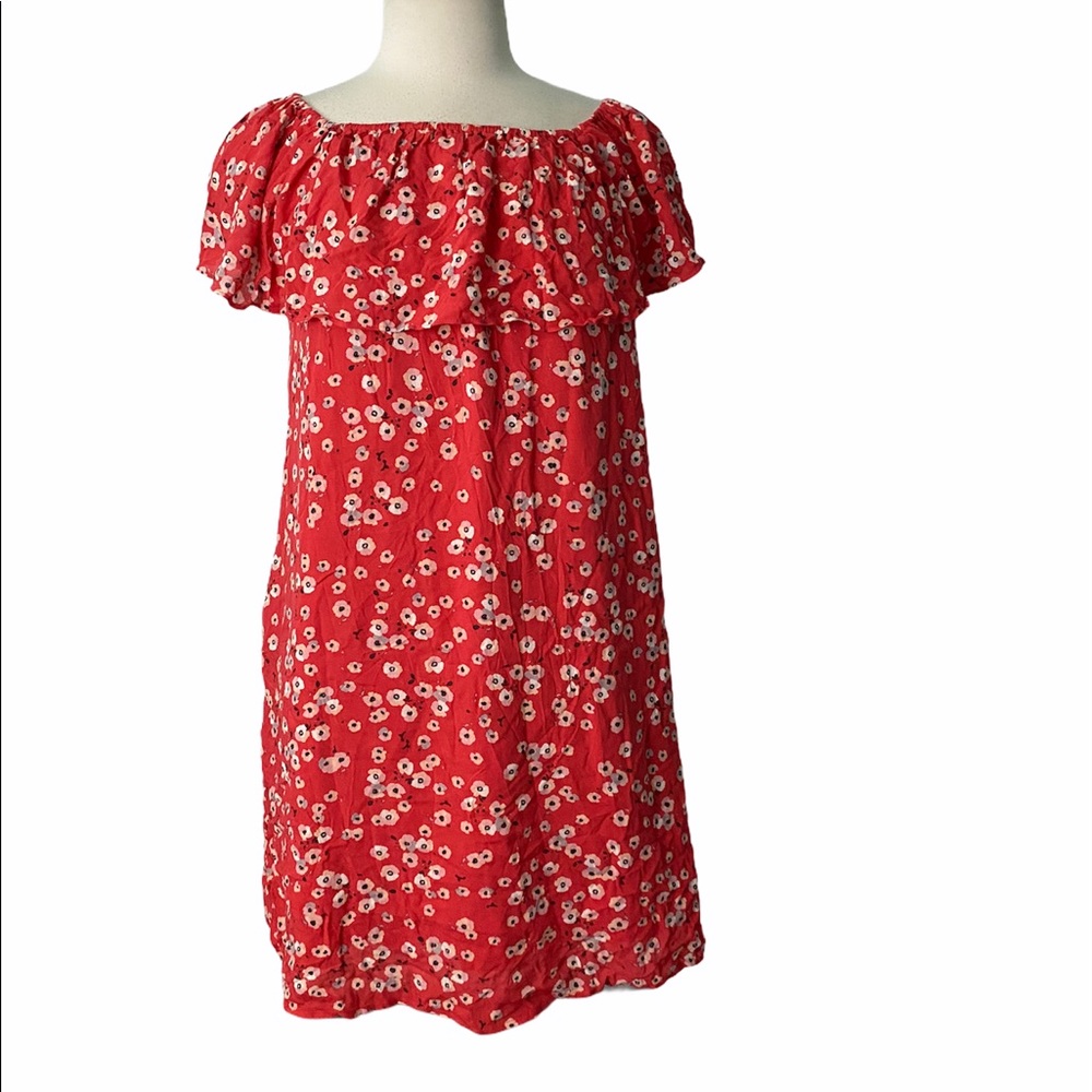 Sanctuary orange floral dress sz- small